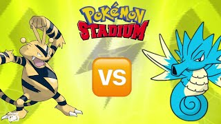 Pokemon Stadium - Free Battle #15 (Electabuzz vs Seadra)
