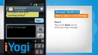 How to reply to a text message on Samsung® GALAXY S II screenshot 3