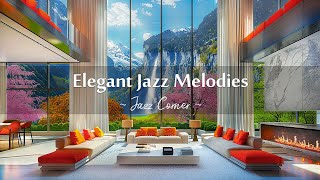 Elegant Jazz Melodies 🌤️ Warm Jazz Music & Cozy Apartment to Focus ☕Soothing Jazz Instrumental Music