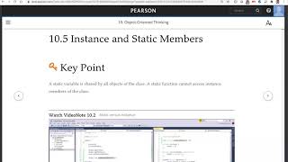 Daniel Liang C++ Section 10.5