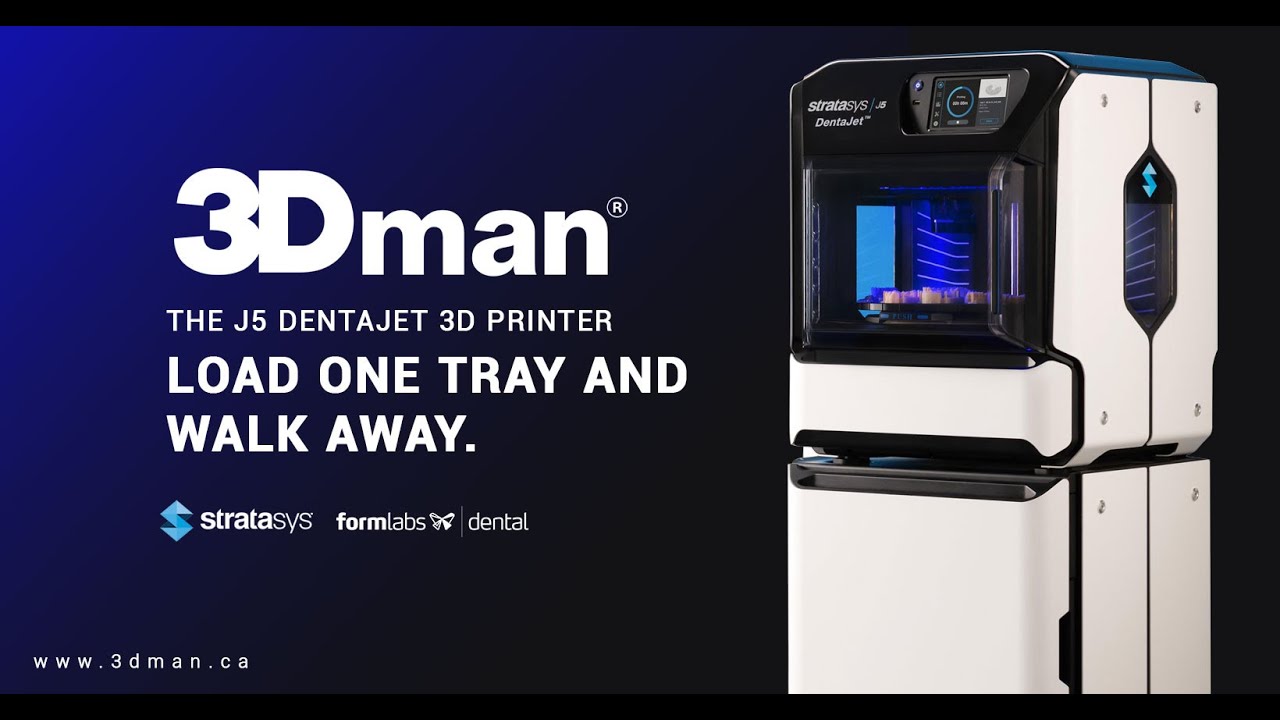 Dental 3D Printer - Stratasys J5 DentaJet - YouTube