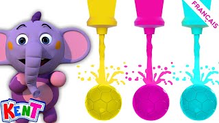 Apprenez les couleurs avec des balles | Dessin Animé | Bébé Kent