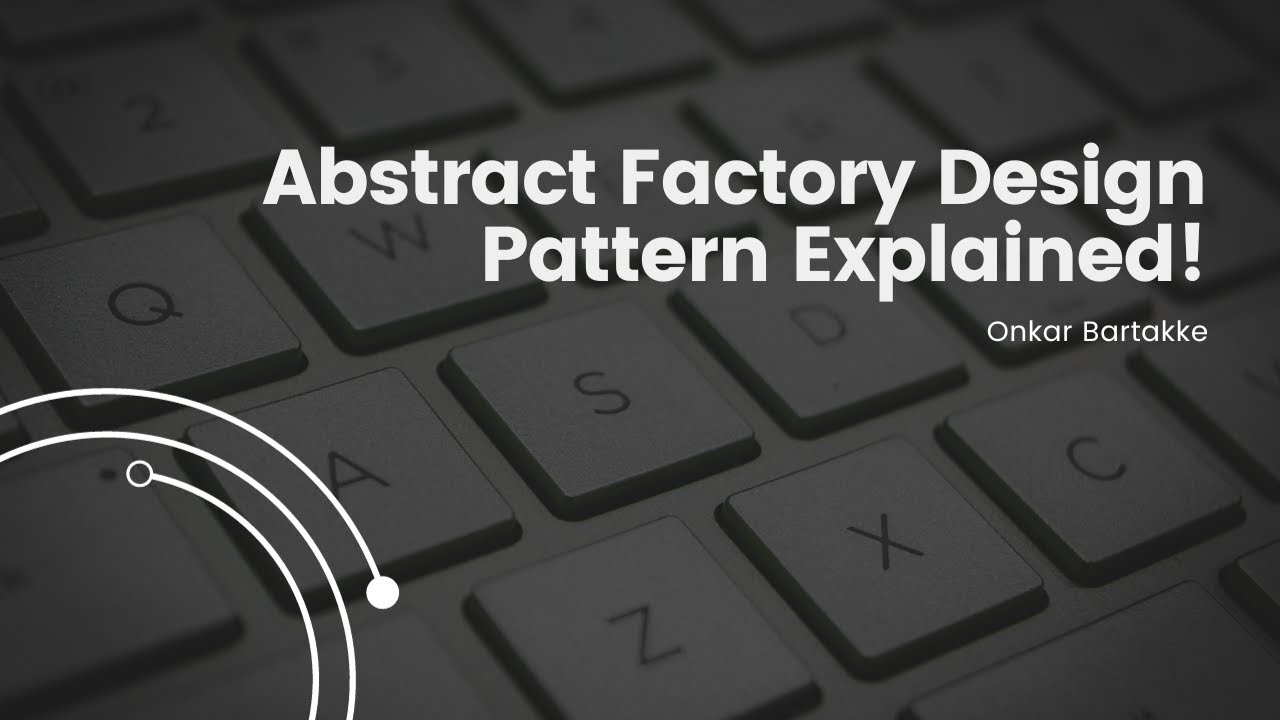 Abstract Factory Design Pattern - YouTube