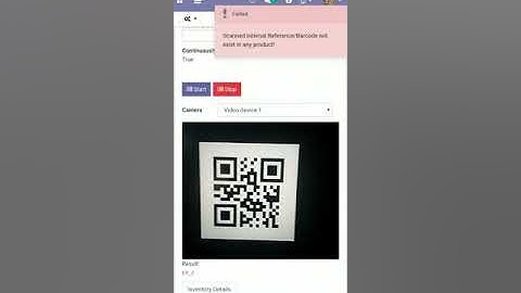 Inventory Adjustment Mobile Barcode Scanner Odoo