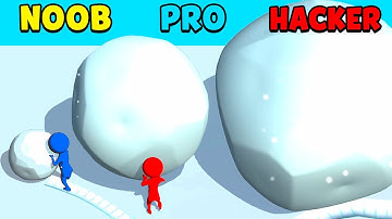 NOOB vs PRO vs HACKER - Snow Race