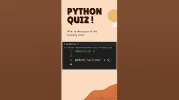 Quiz 5 | Python