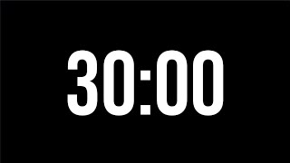 30 Minute Countdown Timer | Minimal