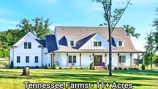 Tennessee Farms For Sale / 11  Acres Custom Farmhouse Tennessee Real Estate Ollie Chun Rd