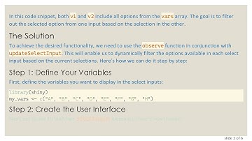 Dynamically Update SelectInput Boxes in R Shiny