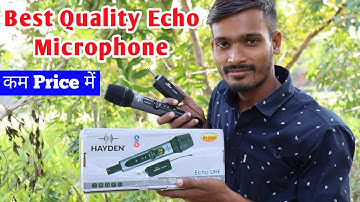 Best Wireless Echo Microphone Karaoke Setup 2024 | Hayden HY-EC01 UHF Review And Price | Uhf mic
