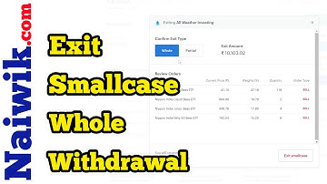 How to exit a Smallcase