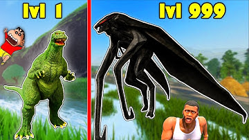 Shinchan Unlocking MUTO in KAIJU UNIVERSE ROBLOX with CHOP and FRANKLIN x GTA 5 (PART 10)