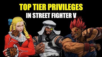 Top Tier Privileges in Street Fighter V