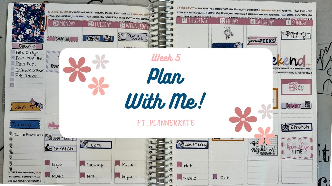 Планируйте вместе со мной! | Неделя 5 | PlannerKate и Erin Condren
