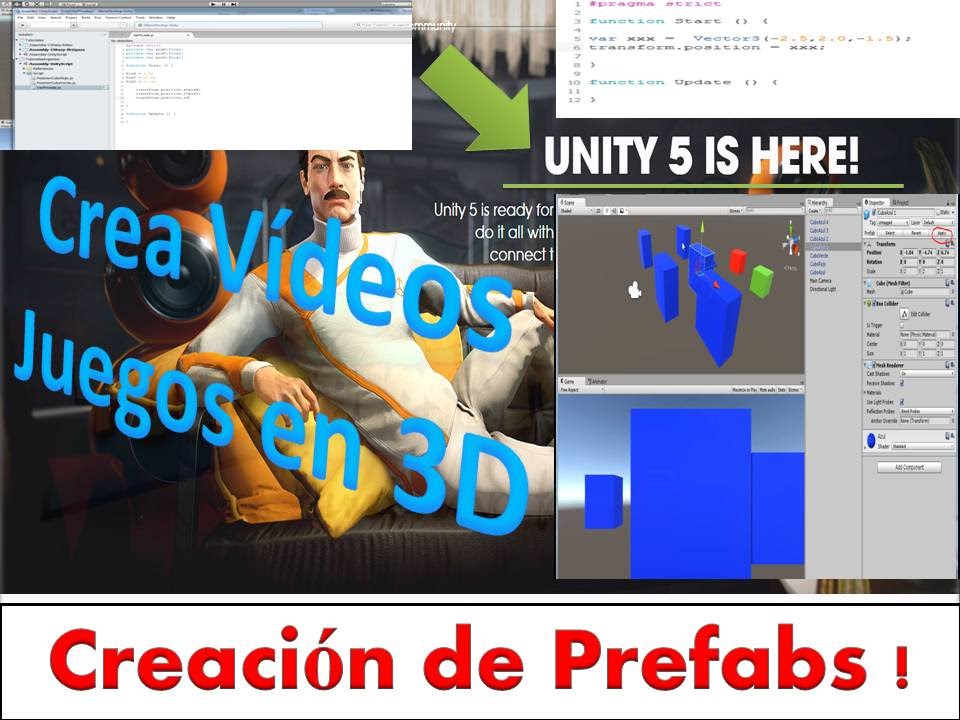 UNITY 5 3D - Creación de Prefabs - YouTube