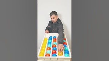 Fun & Chaos: Color Ball Sorting Challenge 🟢🔴🟡🔵 | Fun Games #game #satisfying #shorts #asmrsounds