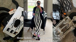 VLOG: HOME UPDATES | PREP FOR HALLOWEEN WITH ME | TARGET FINDS | NEW SEASONAL DECOR & MORE