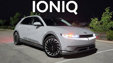 IMPRESSIVE PIXEL LIGHTS! -- 2024 Hyundai IONIQ 5 AT NIGHT!