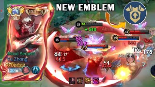 UNDERATED EMBLEM BUT PERFECT FOR TEAM FIGHT SUSTAIN! | YU ZHONG BEST BUILD 2025 screenshot 4
