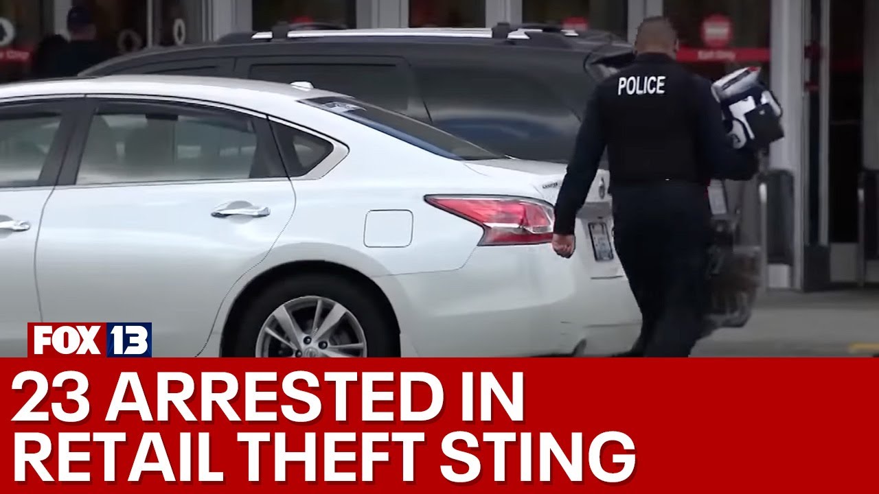 23 arrested in Gig Harbor retail theft sting | FOX 13 Seattle - YouTube