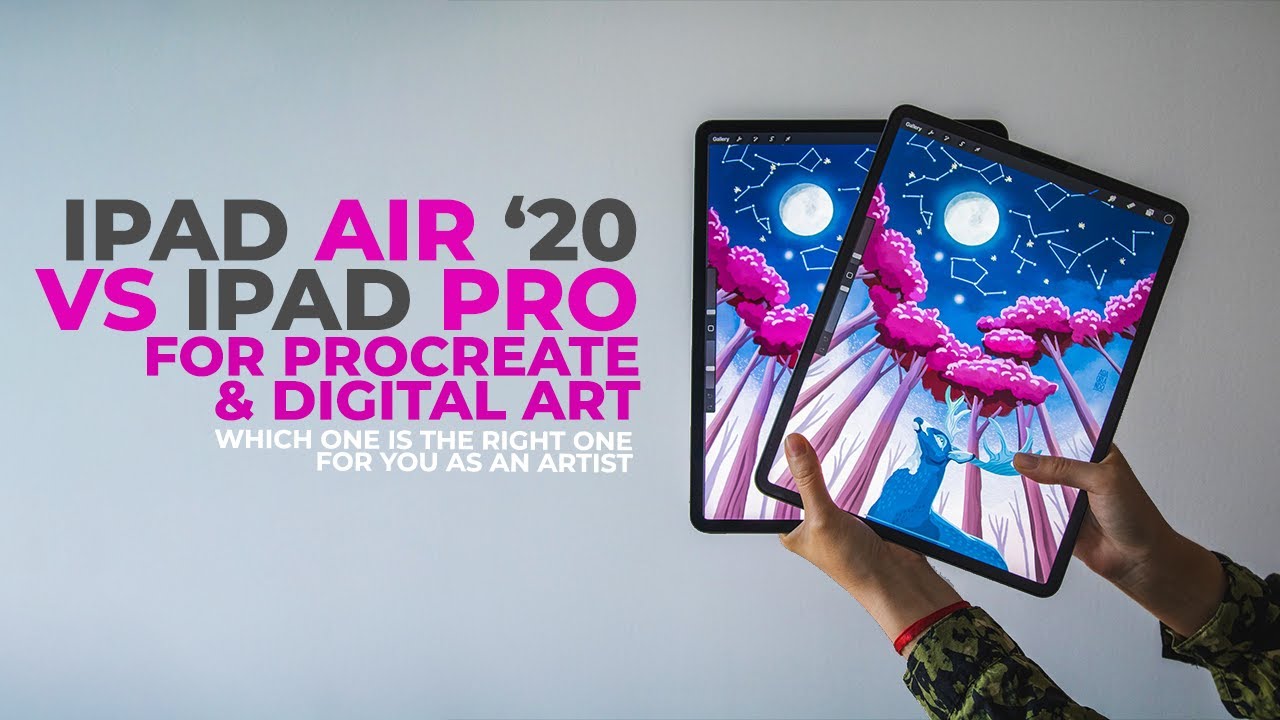 Apple Ipad Air Or Ipad Pro For Procreate Illustration Digital Art Digital Artist Opinion Youtube