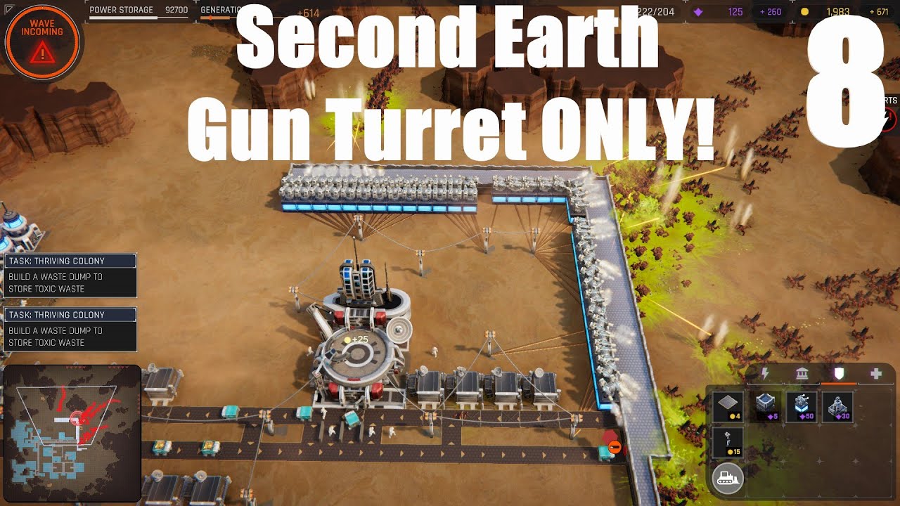 Second Earth Gameplay | Gun Turret ONLY | Episode 8 - AN UNEXPECTED CHALLENGE!