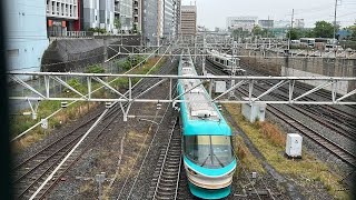 JR天王寺駅221系普通JR難波行き発車　特急くろしお11号新宮行き停車