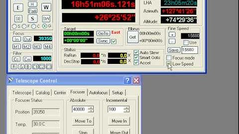 PicGoto++  ASCOM telescope & focuser interface