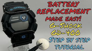 Replacing G Shock GD-400 Battery MADE EASY! Step By Step Tutorial (3434 Module)