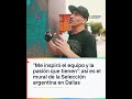 "ME INSPIRÓ EL EQUIPO Y LA PASIÓN QUE TIENEN": Así es el mural de la selección argentina en Dallas