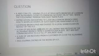 B.com  / Financial Accounting 2/ Ch Branch Accounting Part 6