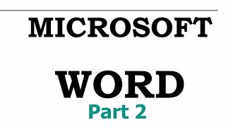 Microsoft Word Full Tutorials Part 2 Davisa Computer Training Institute