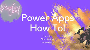 How to filter in Power Apps