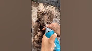 Nghệ Thuật Điêu Khắc Tượng Gỗ: Tượng Tế Công | Đồ Gỗ Mạnh Sơn #shorts