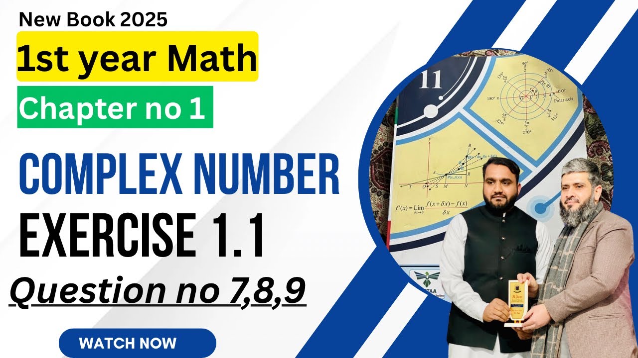 Class 11th Exercise 1.1 Question no 7,8,9|| New Math 2025 || 1st year ...