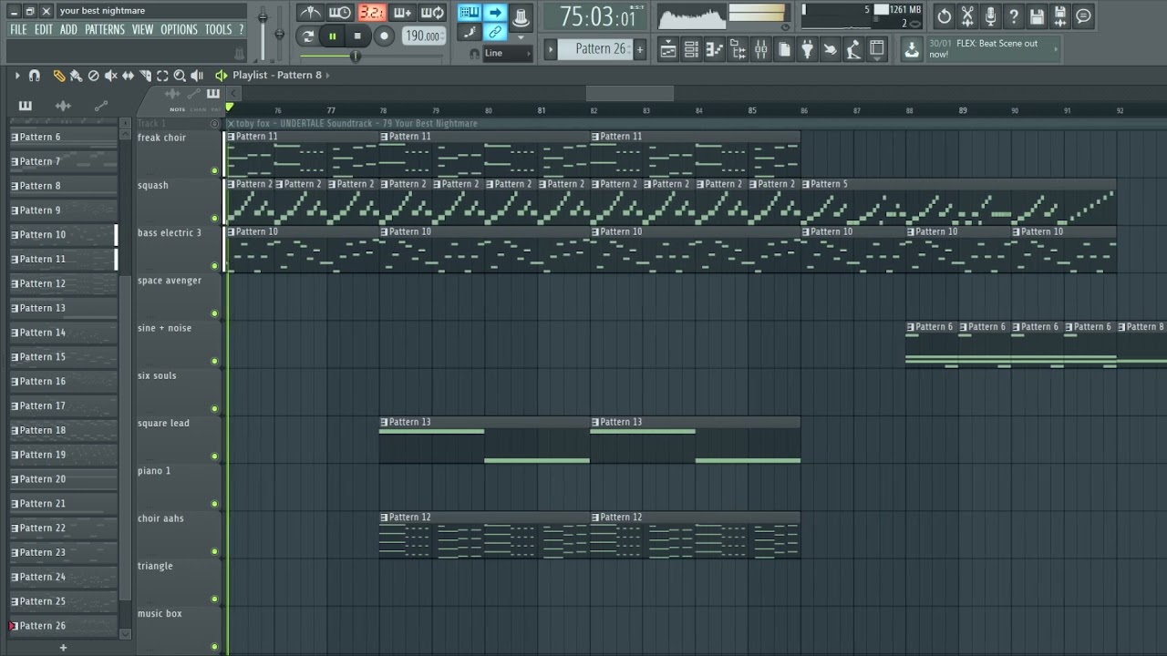 Undertale Soundtrack: OST 79 - Your Best Nightmare (Recreation + FLP)