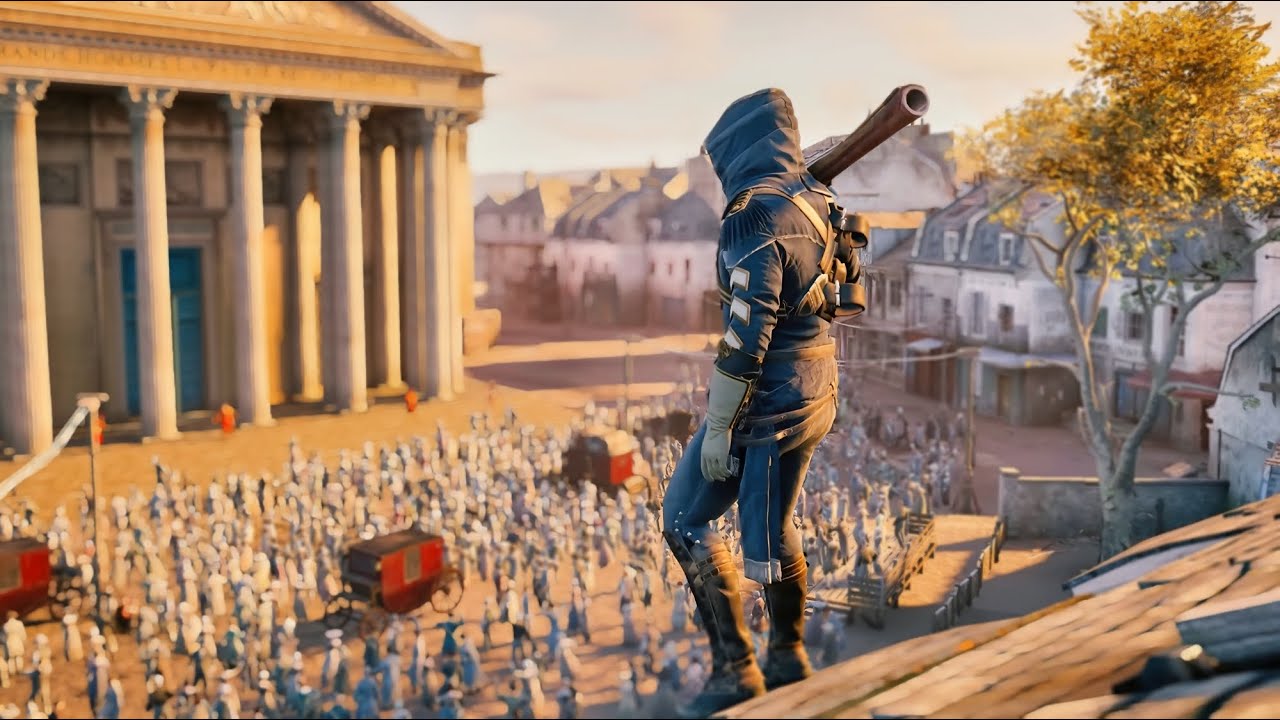 Military Assassin Tactical Stealth Kills and Parkour - AC Unity - YouTube