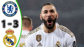 Real Madrid vs Chelsea 3-1 | Karim Benzema Hattrick | Full Match Highlights HD English Commentary