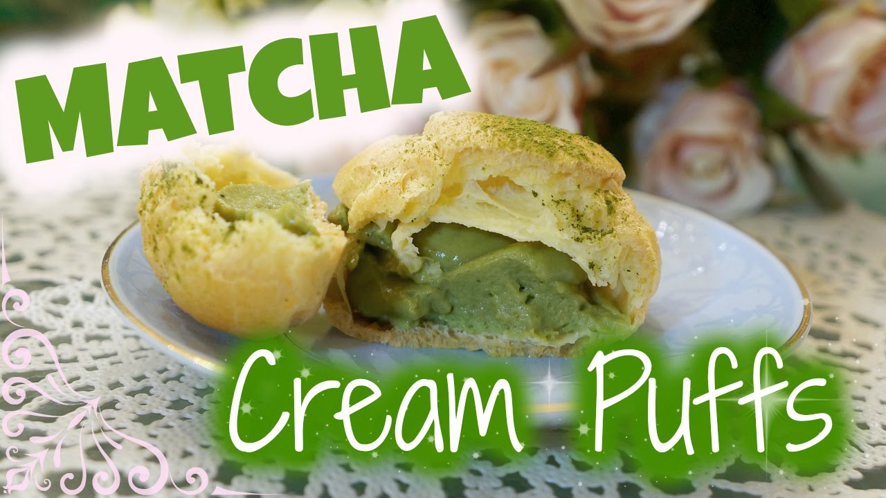 Matcha Green Tea Puffs │抹茶泡芙 - YouTube