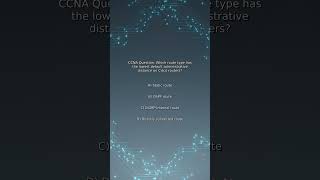 CCNA Quiz: Which route type has the lowest default administrative distance on Cisco routers?