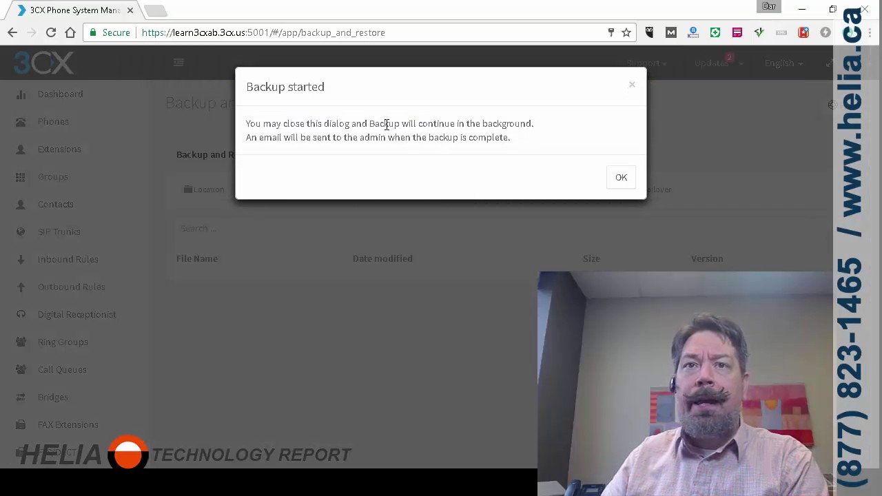 How to Backup the Complete Settings of 3CX Phone System - YouTube