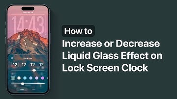 iOS 26.2: How to Increase or Decrease Liquid Glass Effect For iPhone Clock