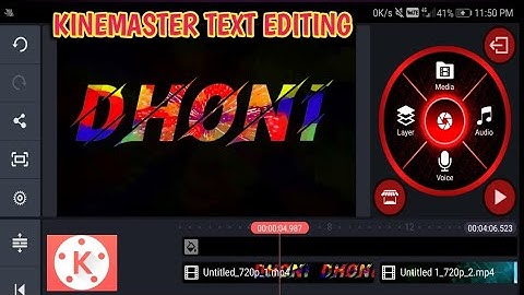How To Make multi colour Text | Kinemaster Multi colour text tutorial in Hindi | Colourful Text