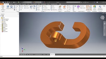 COUPLING BASE With AutoCAD INVENTOR, UNISA 2020 CAD2601 (Mechanical Engineering) Inventor Tutorial