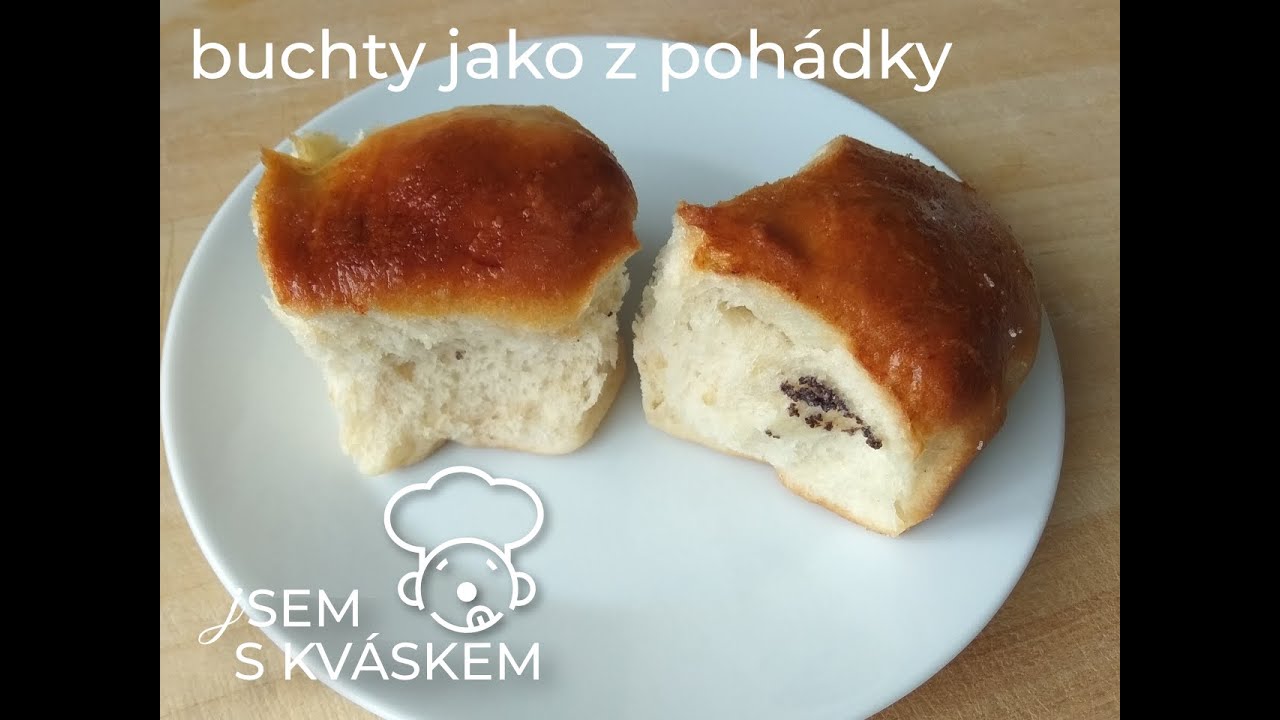 Kváskové buchty jako z pohádky (makové a tvarohové)