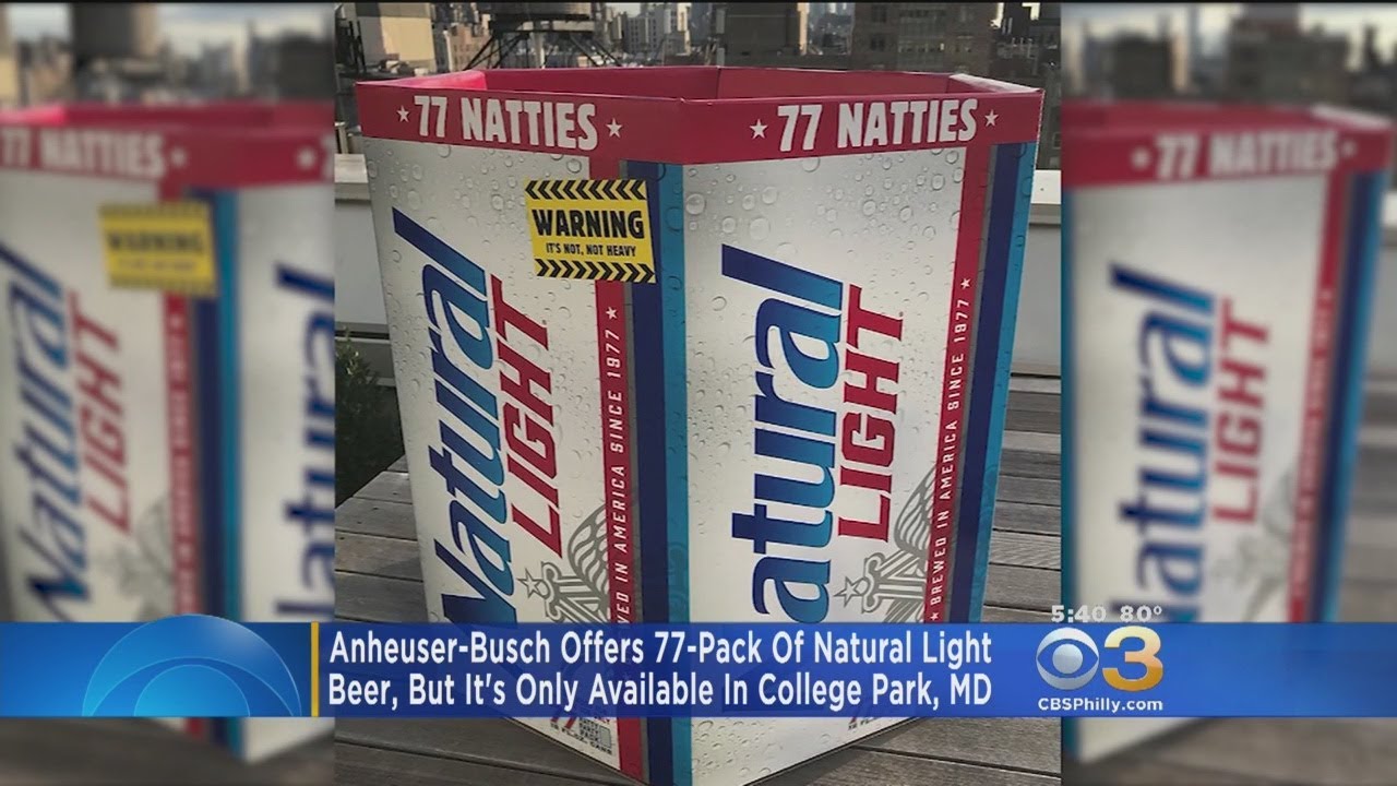 77Pack Of Natural Light Only Being Offered In College Park, Maryland