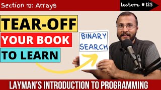 12.5 Binary search algorithm in an array | Complete C programming course | Sunil Dhimal