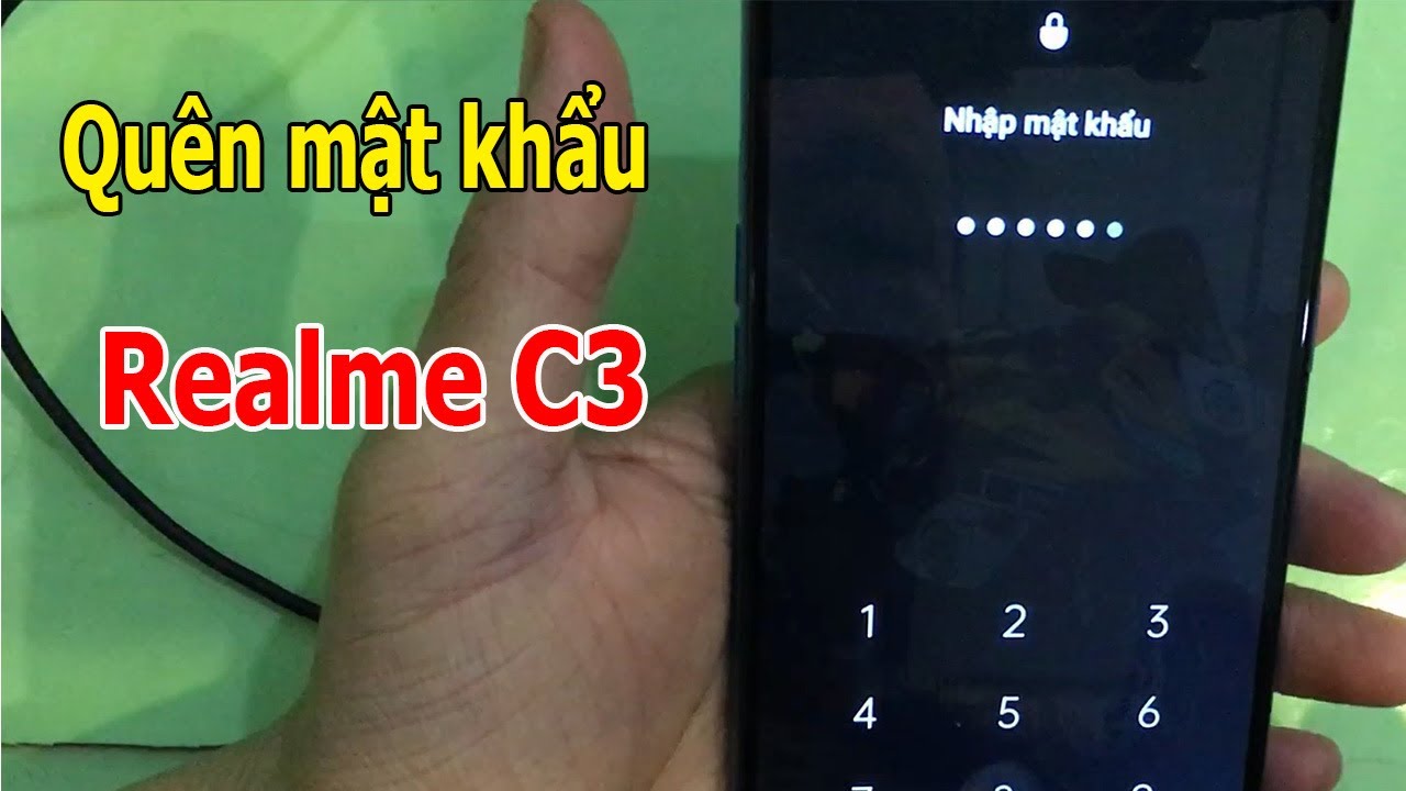 Cách phá mật khẩu mở khóa màn hình Realme C3 khi bị quên