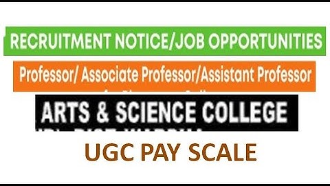 Central University Assistant Professor Recruitment Notification with UGC Pay | PG/NET/PhD