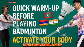 Quick Badminton Warm-Up | Boost Your Game & Tournament Performance | Maldives x Armenians Collab